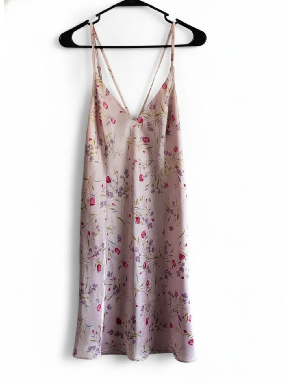 Cute Slip Floral Dress Jaclyn Smith Women's Pink and Multi Dress